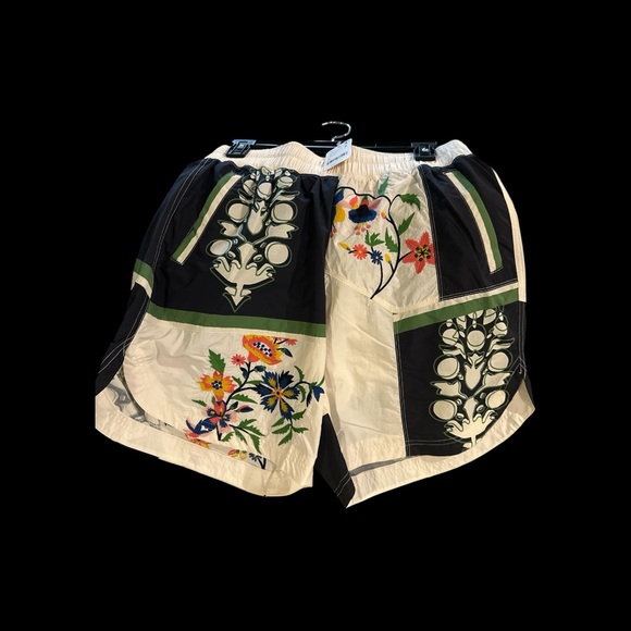 free people movement Pants - FP Movement by Free People Black and White Floral Shorts